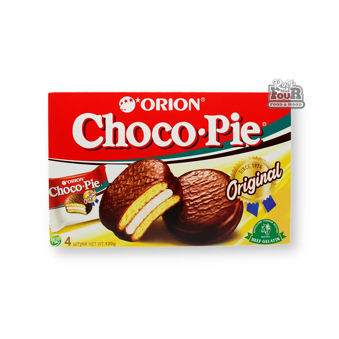 Confectionery "Orion Choco-Pie" in glaze 4pcs